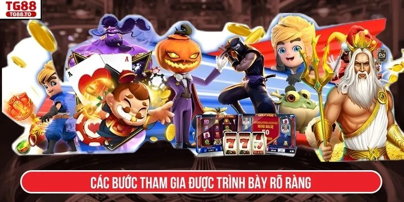 Các bước tham gia được trình bày rõ ràng